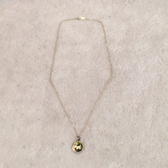 Sterling chain with Scotty dog enamel charm - Picture 2 of 3